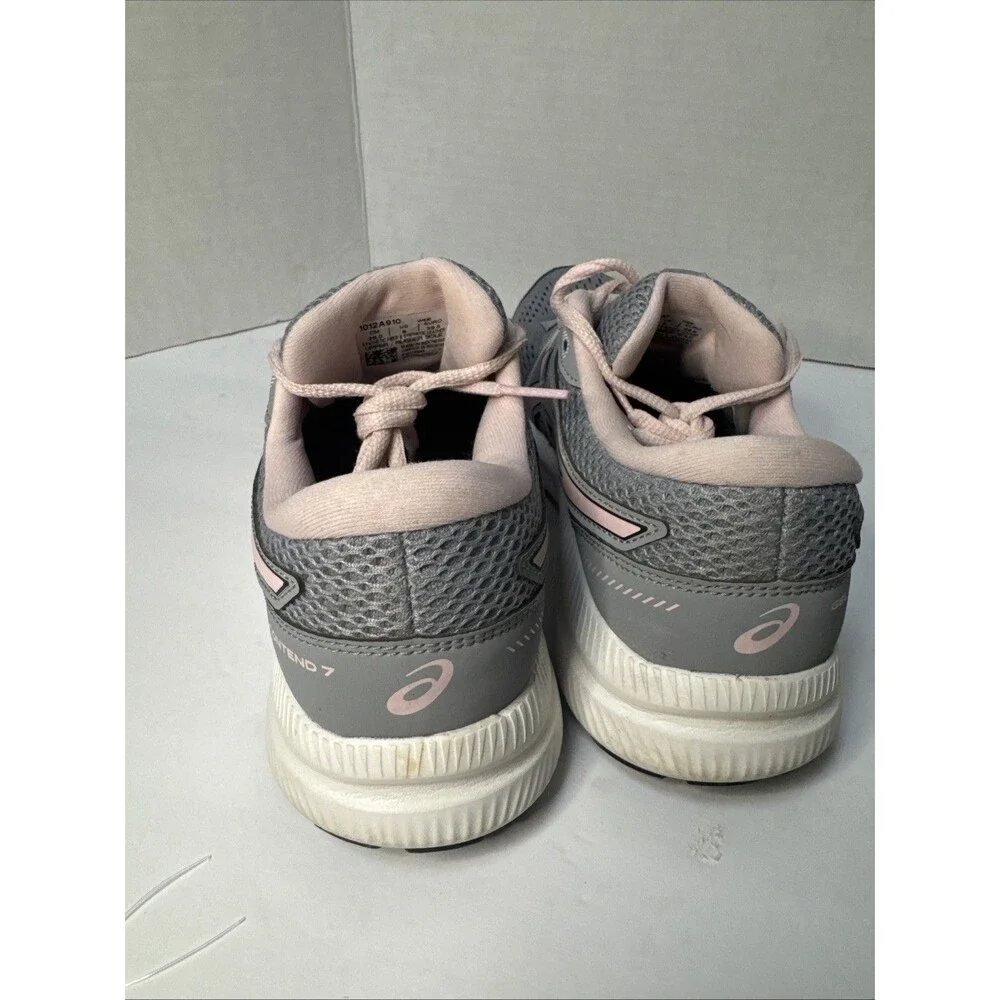 ASICS Gel-Contend 7 Women’s Size 8 Wide Gray Pink Running Shoes 1012A910